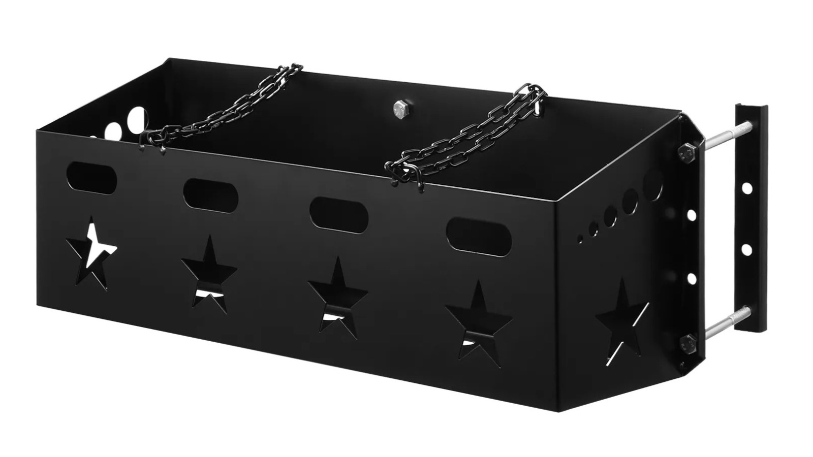 Steel Dual Jerry Can Holder Carrier with Lock Chains and Mounting Plate