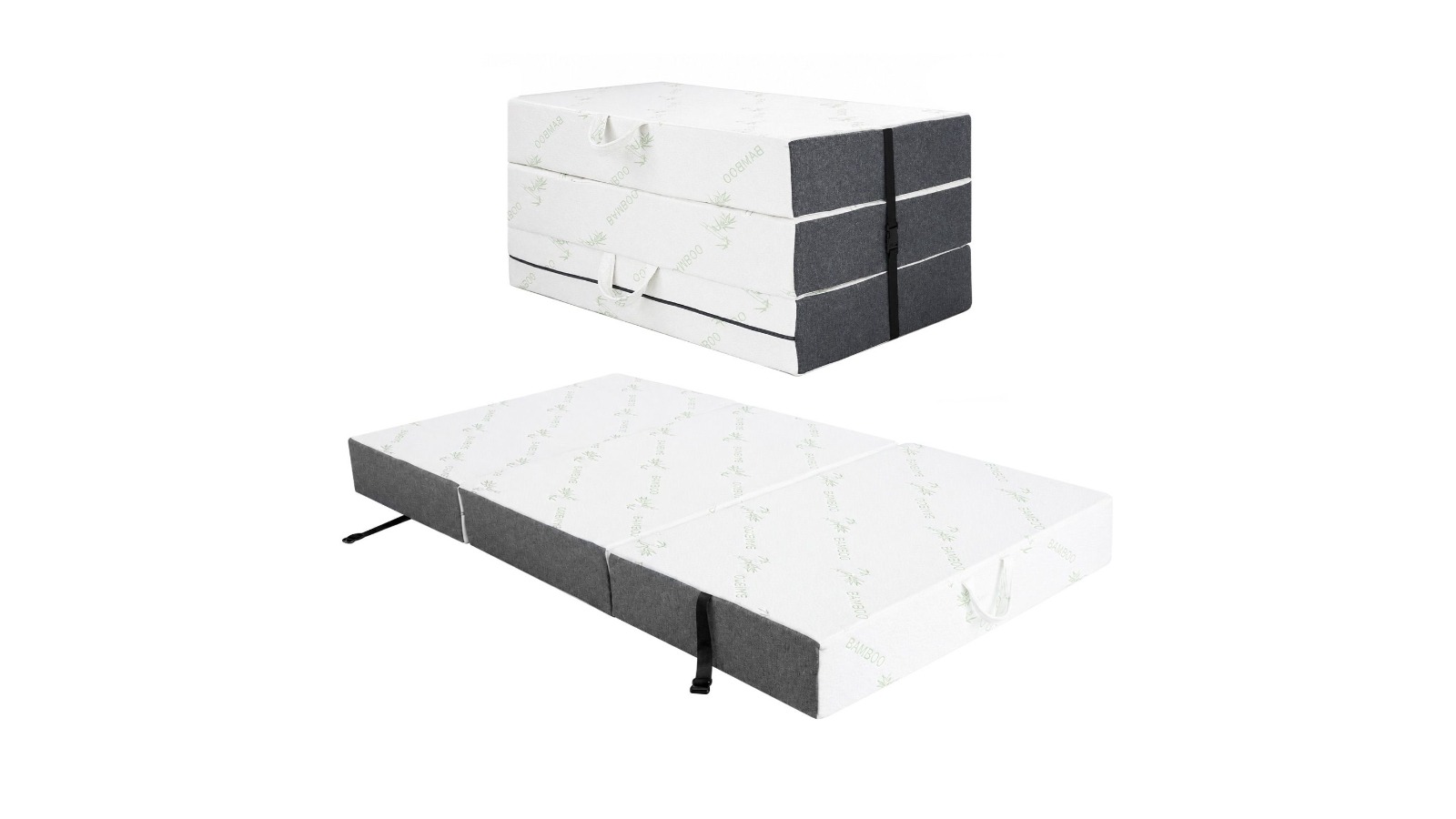LUXSUITE 190 x90 x 15cm Single Folding Memory Foam Mattress with Cover