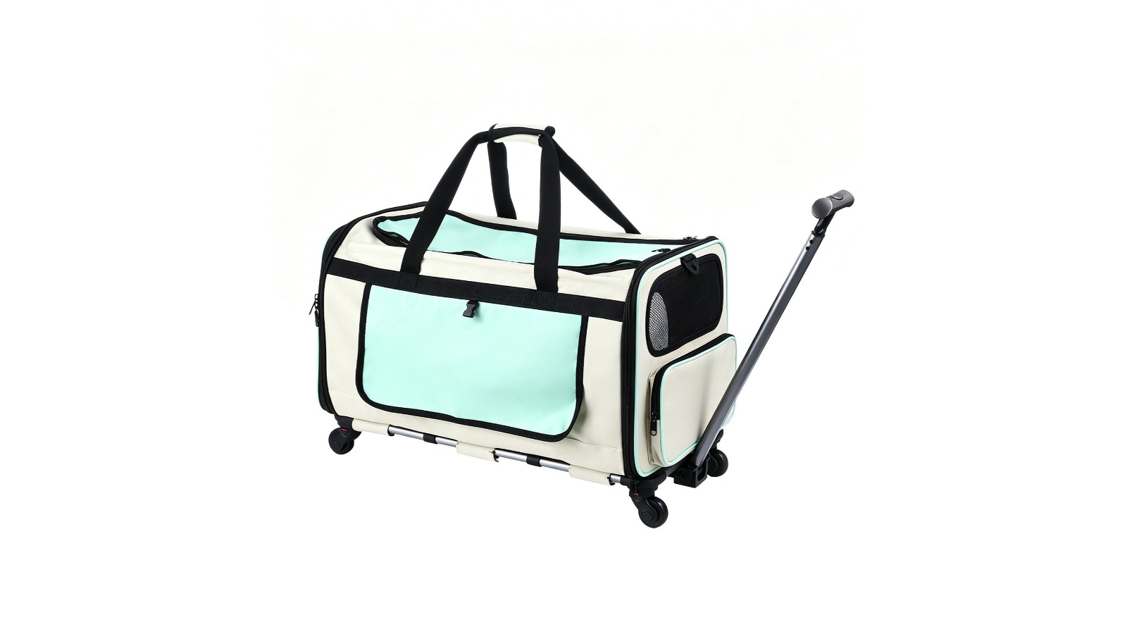 Pet Scene 60 x 40 x 40cm Rolling Carrier with Wheel