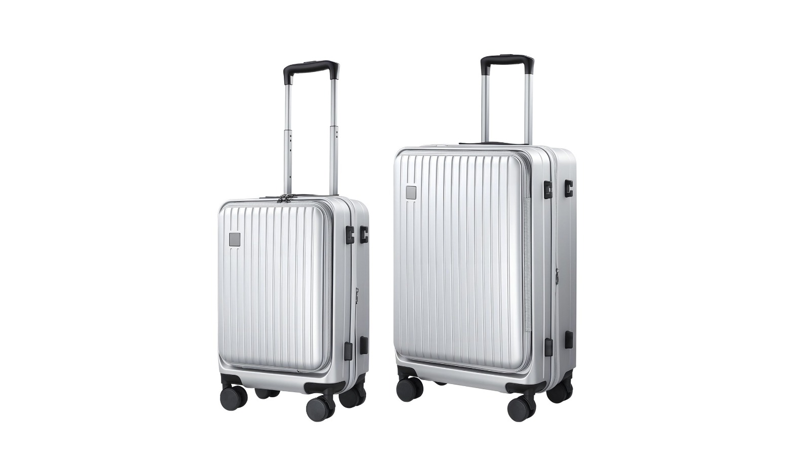 Buon Viaggio 20inch + 24inch Front Opening Luggage Suitcase Set
