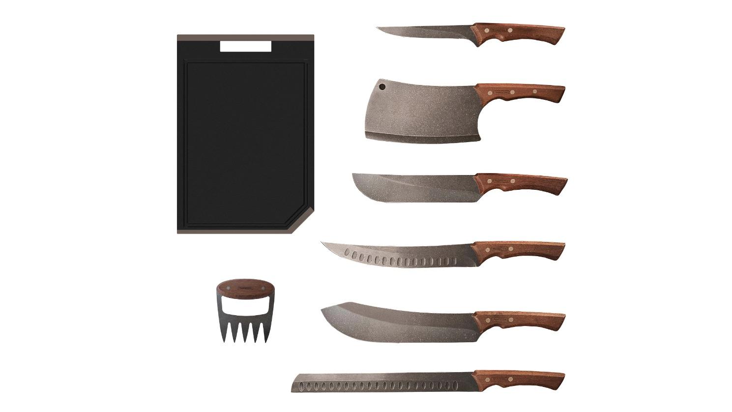 Tramontina Churrasco Black Collection Barbeque Knife Bundle - 8 Piece