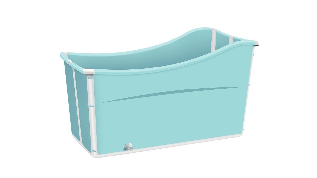 LUXSUITE Plastic Foldable Bathtub Bucket