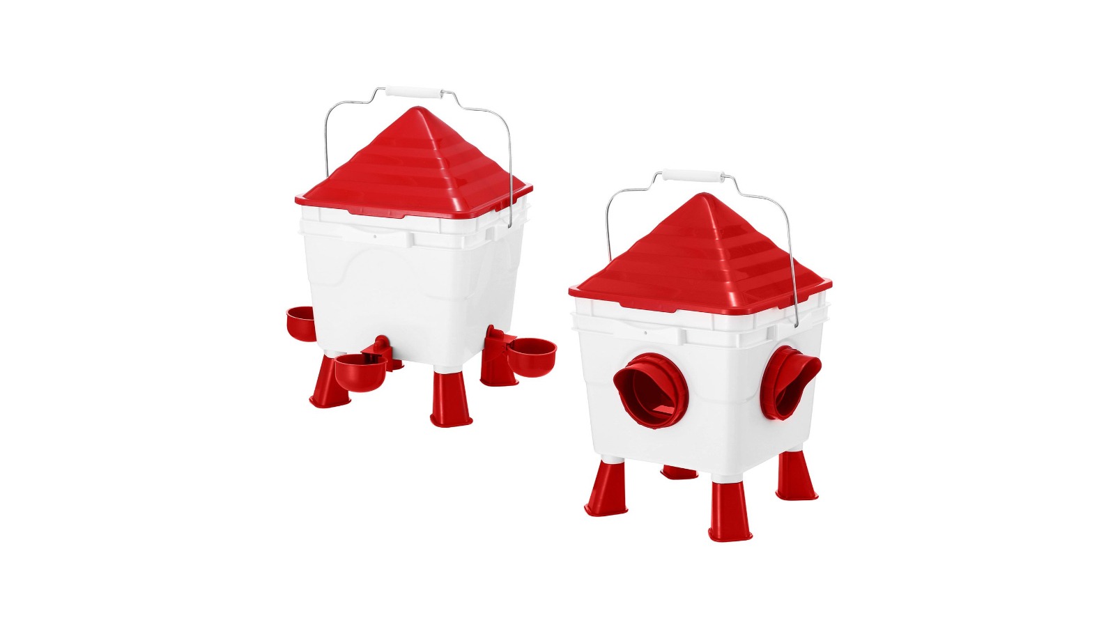 Pet Scene Automatic Chicken Feeder and Waterer Set