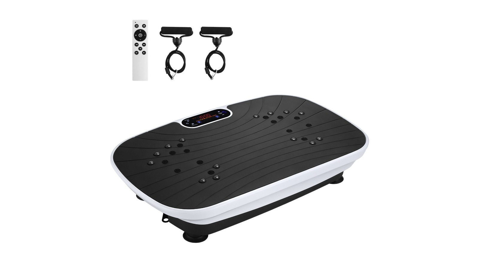 Vibration Plate Exercise Machine with Bluetooth Speaker and Resistance Band