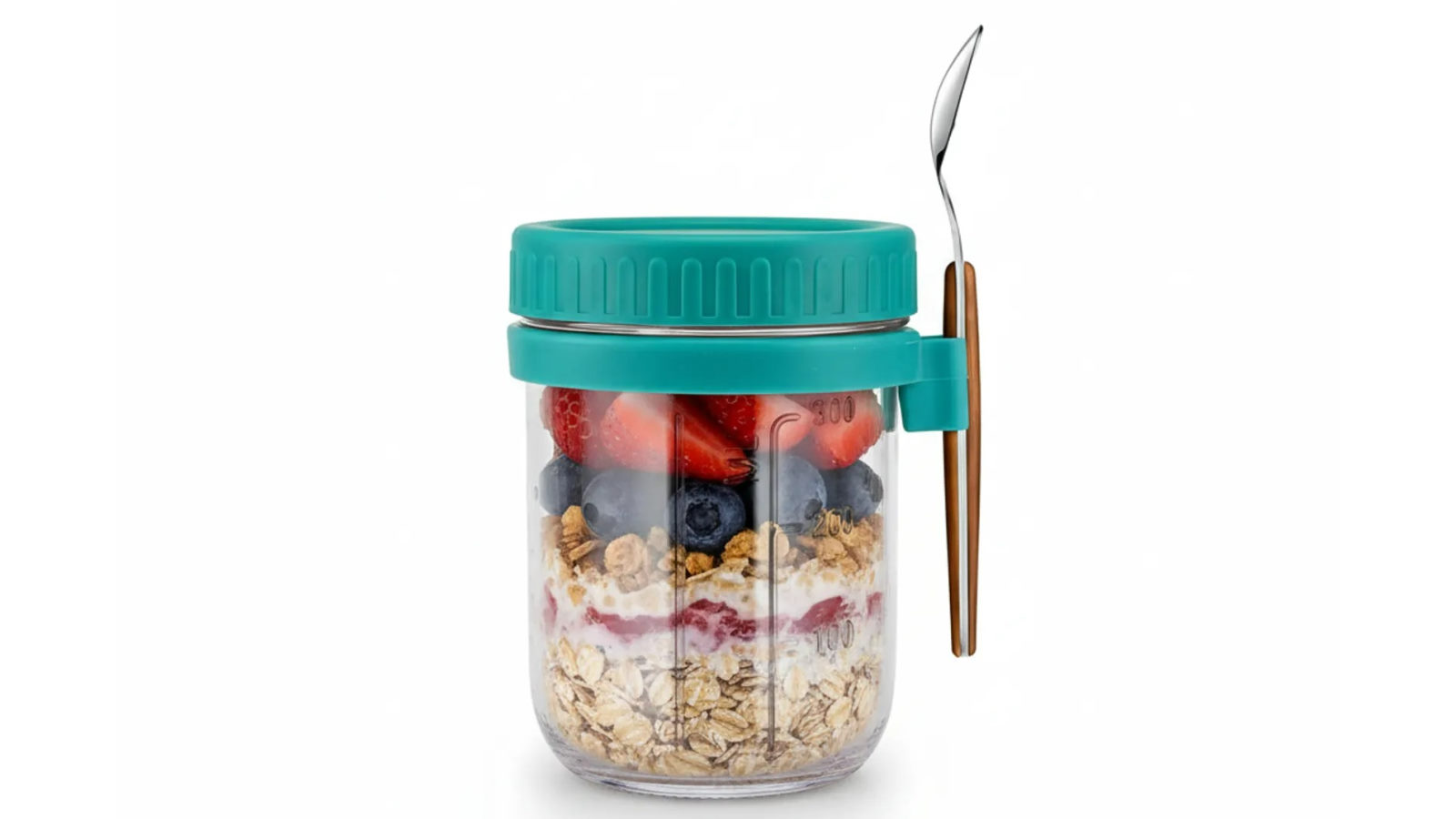 Vikus Set of 4 Overnight Oats Jars
