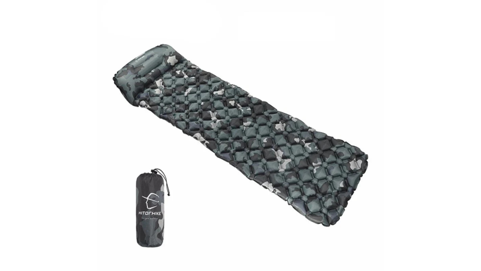 NNEOBA Outdoor Sleeping Pad Camping Inflatable Mattress with Pillow Travel Mat