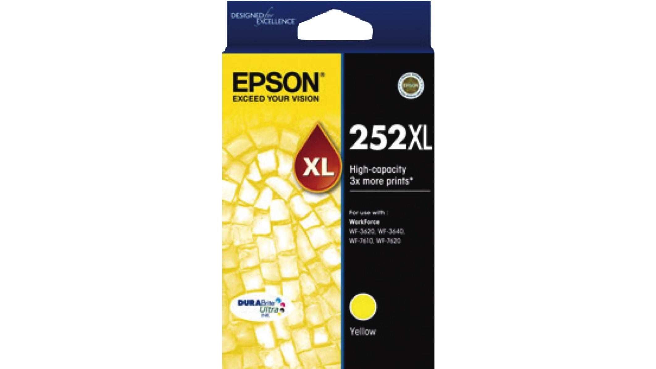 Epson 252XL High Capacity DURABrite Ultra Ink Cartridge - Yellow