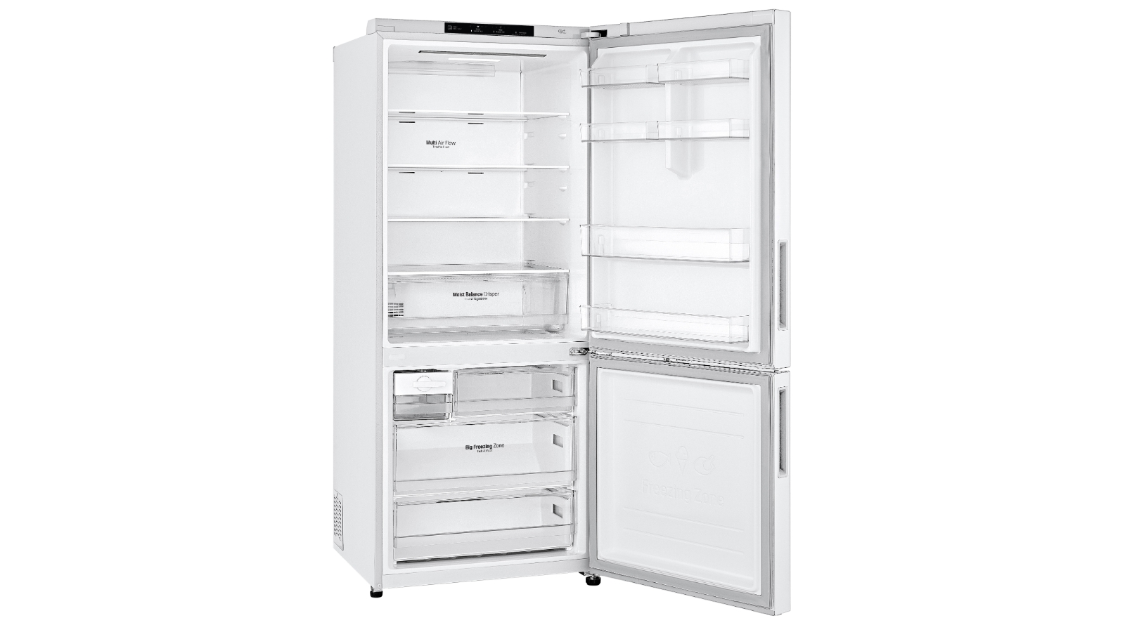 LG 420L Bottom Mount Fridge White Harvey Norman