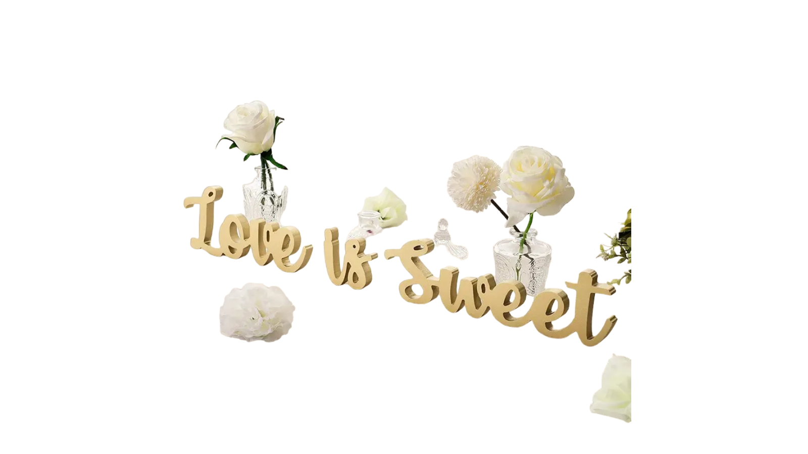 TM Love is Sweet Table Decor Freestanding Wooden Love Sign