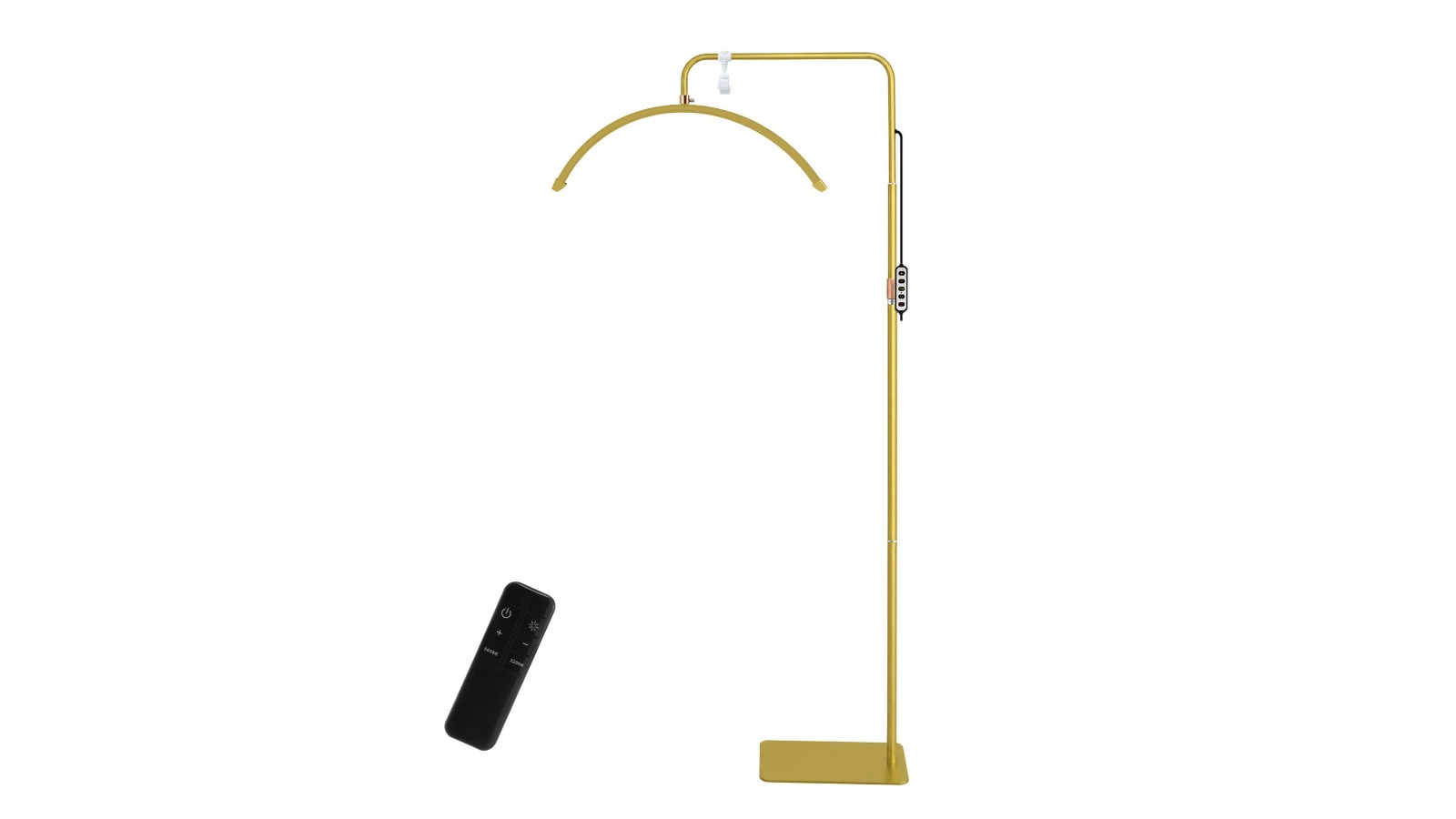 LED Half Moon Floor Lamp for Salon - Gold