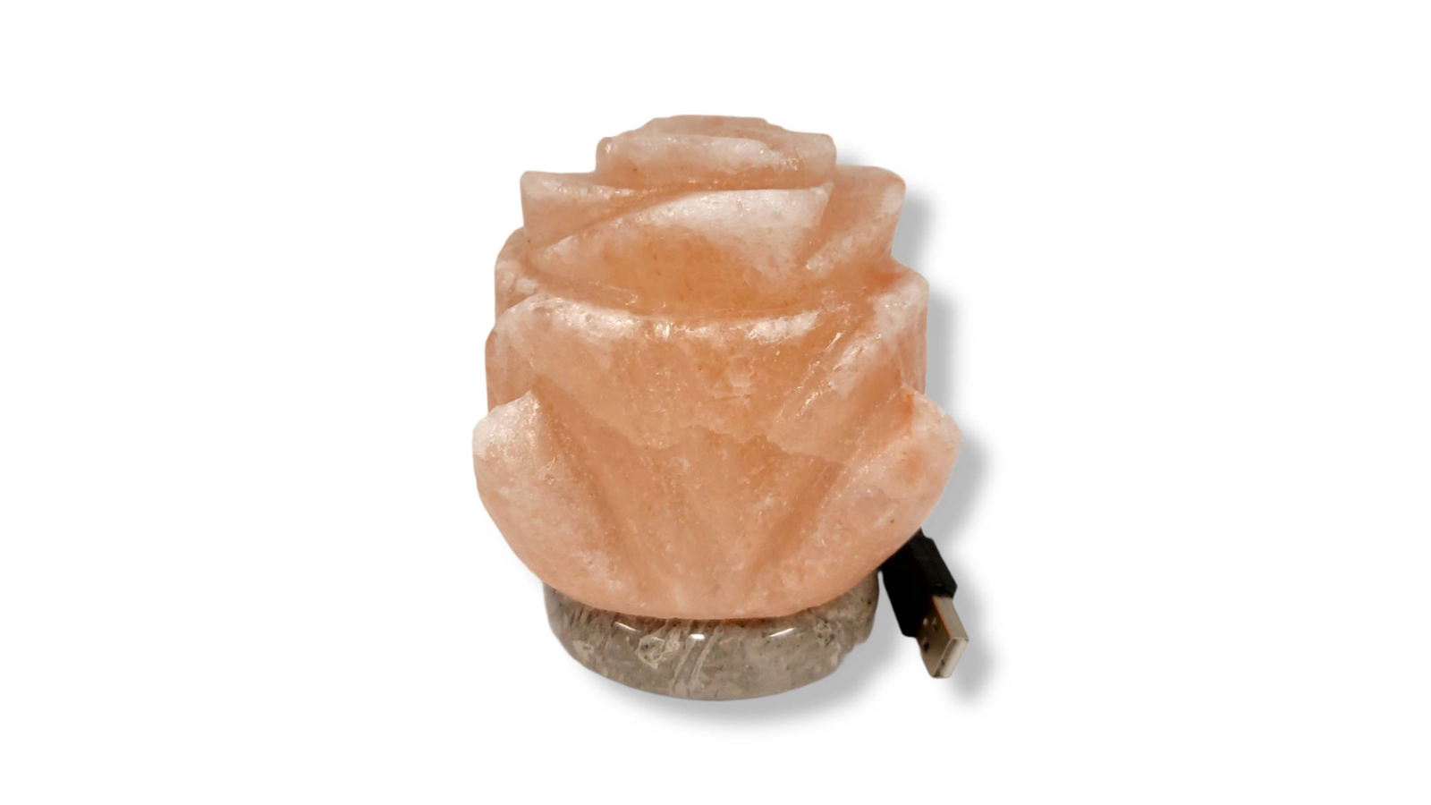 Orku USB Crystal Himalayan Pink Salt LED Lamp - Flower