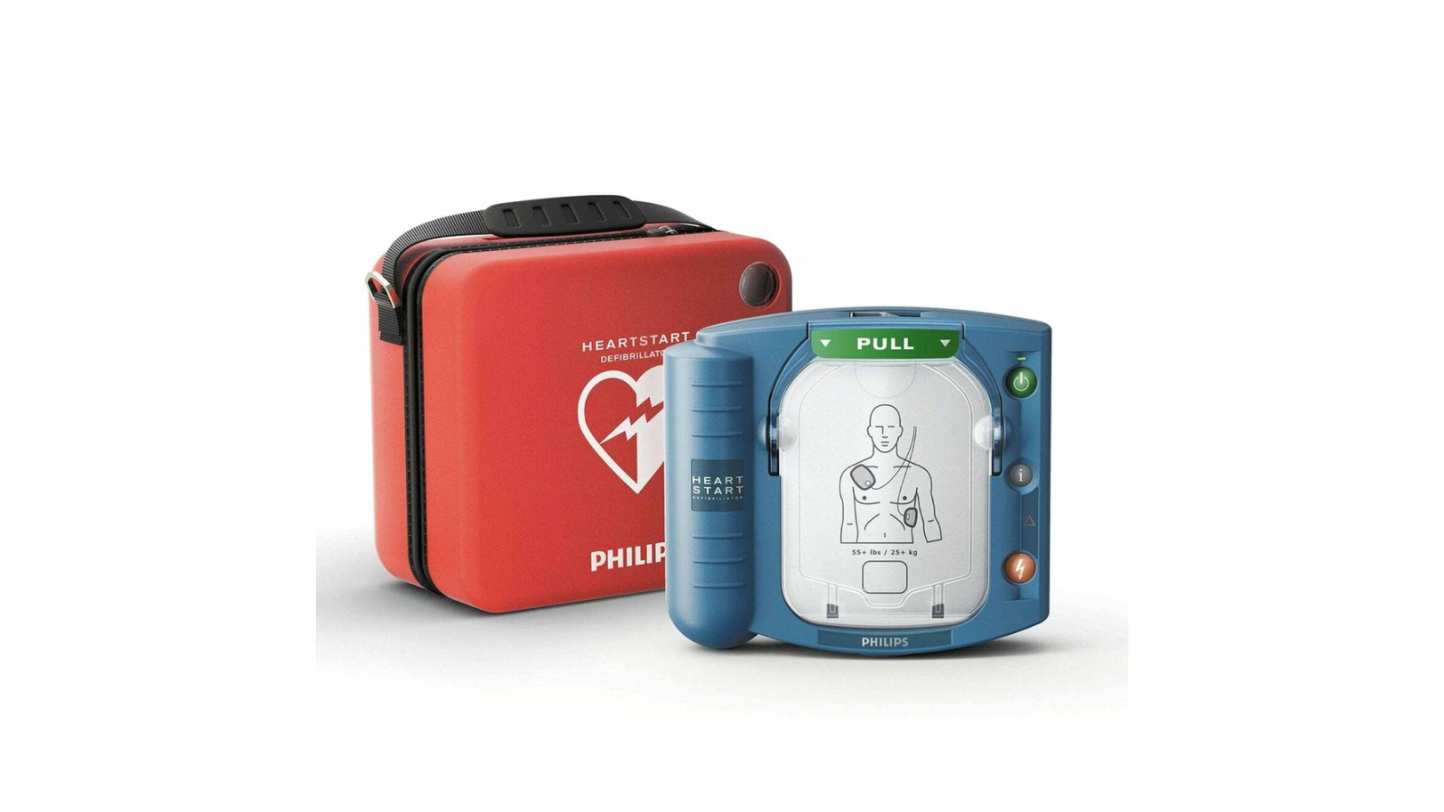 Phillips Automatic Heart Start Defibrillator and Carry Case