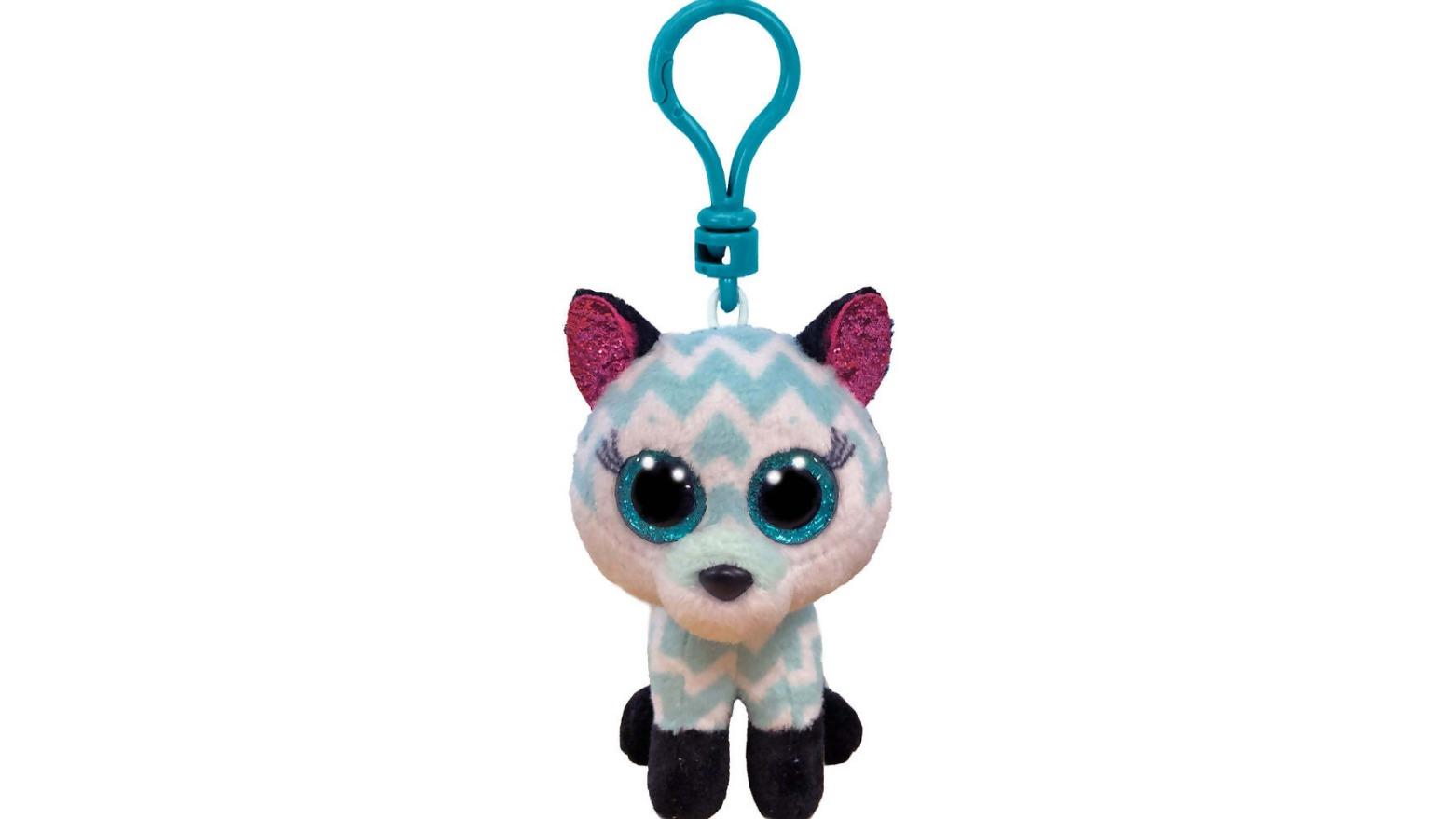 Beanie Boos Clip on Atlas the Aqua Fox - 10cm