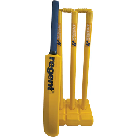 Regent Double Plastic Cricket Set with Carry Case Outdoor Beach/Park Family Game