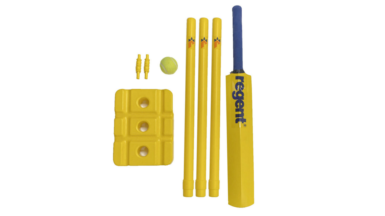 Regent Kids Cricket Set with Bat Ball Wickets and Bag for Outdoor Sports Fun - 3 year+