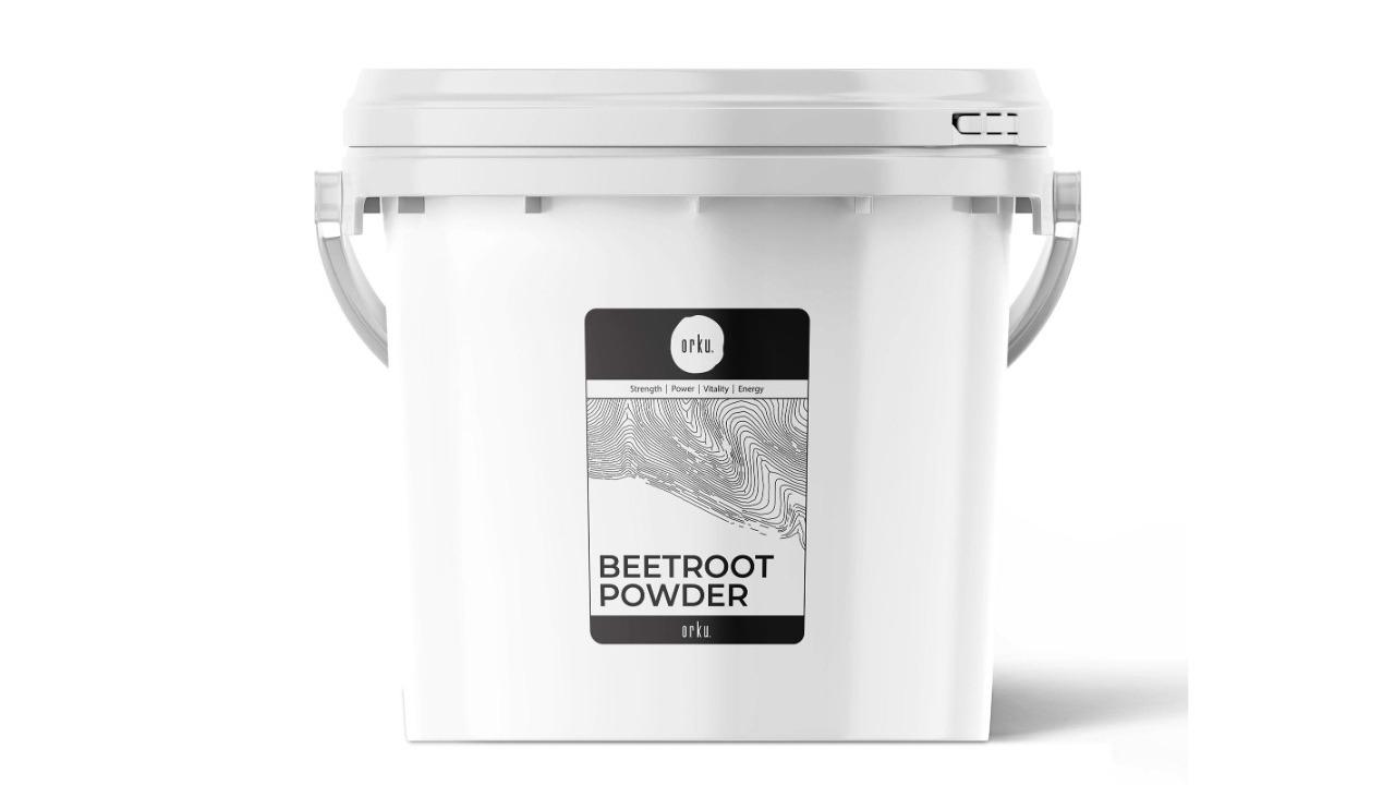 Orku Organic Beetroot Powder Bucket Superfood Beet Root Supplement Beta Vulgaris - 3kg