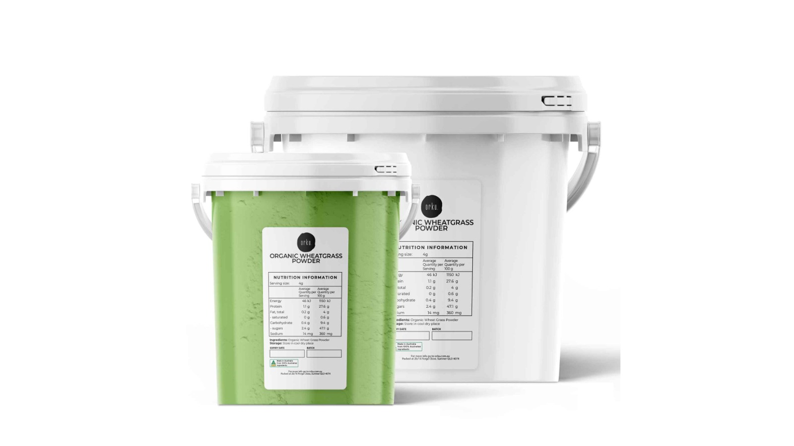 Orku Organic Wheatgrass Powder Tub
