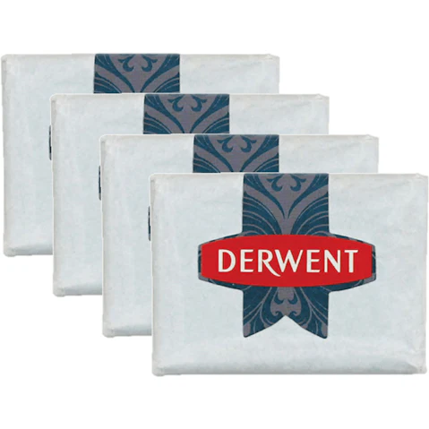 Derwent Pack of 4 Kneadable Rubber Art Eraser