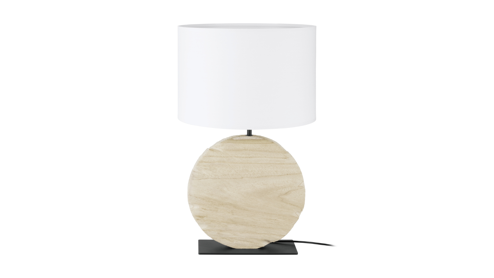 Eglo Contessore Cirle Table Lamp - Wood/White