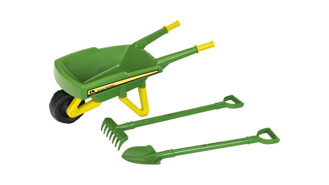 John Deere 78cm Kids Wheelbarrow Set - Tomy