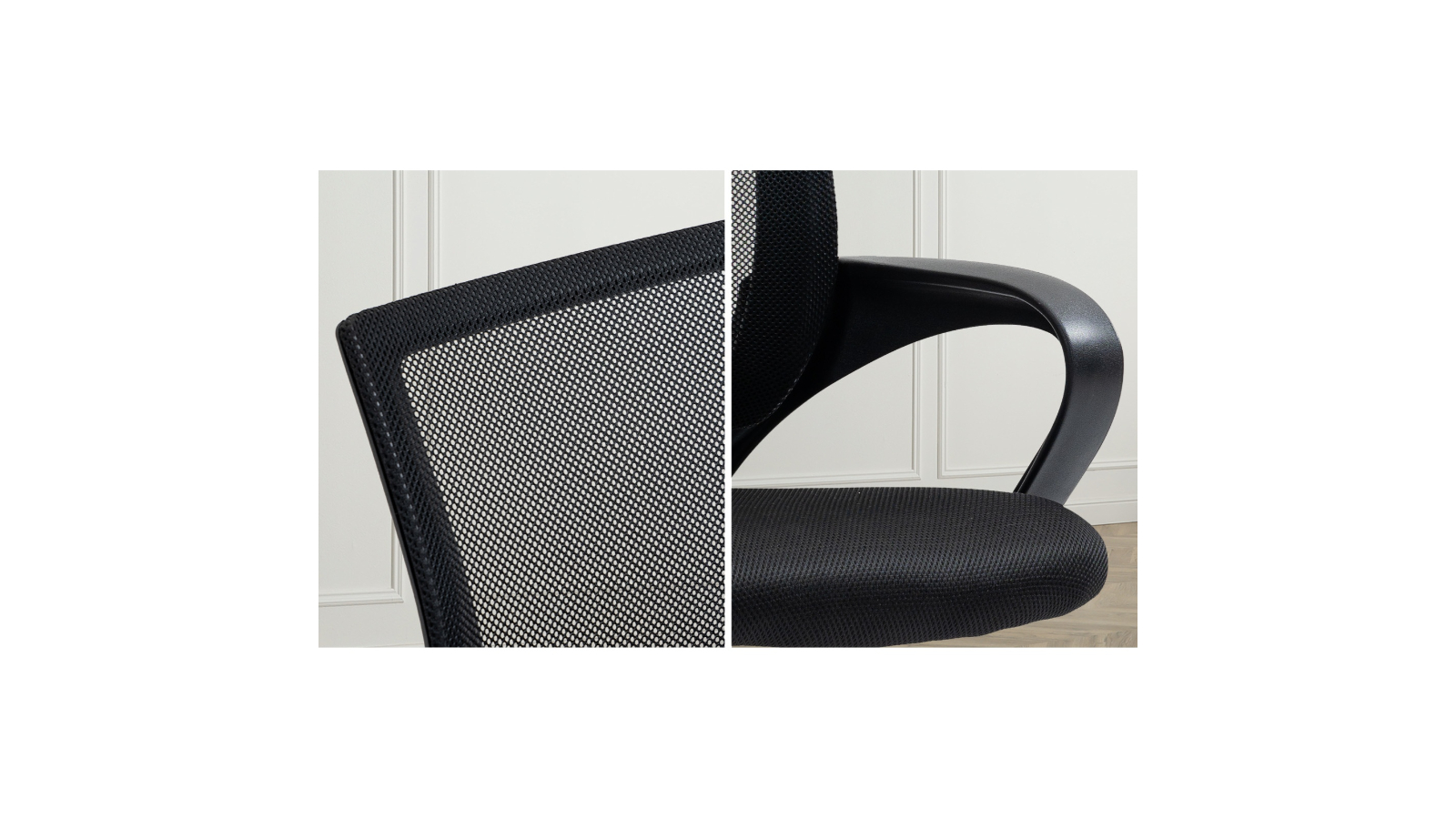 Oikiture Executive Foam Mesh Black Office Chair Harvey Norman