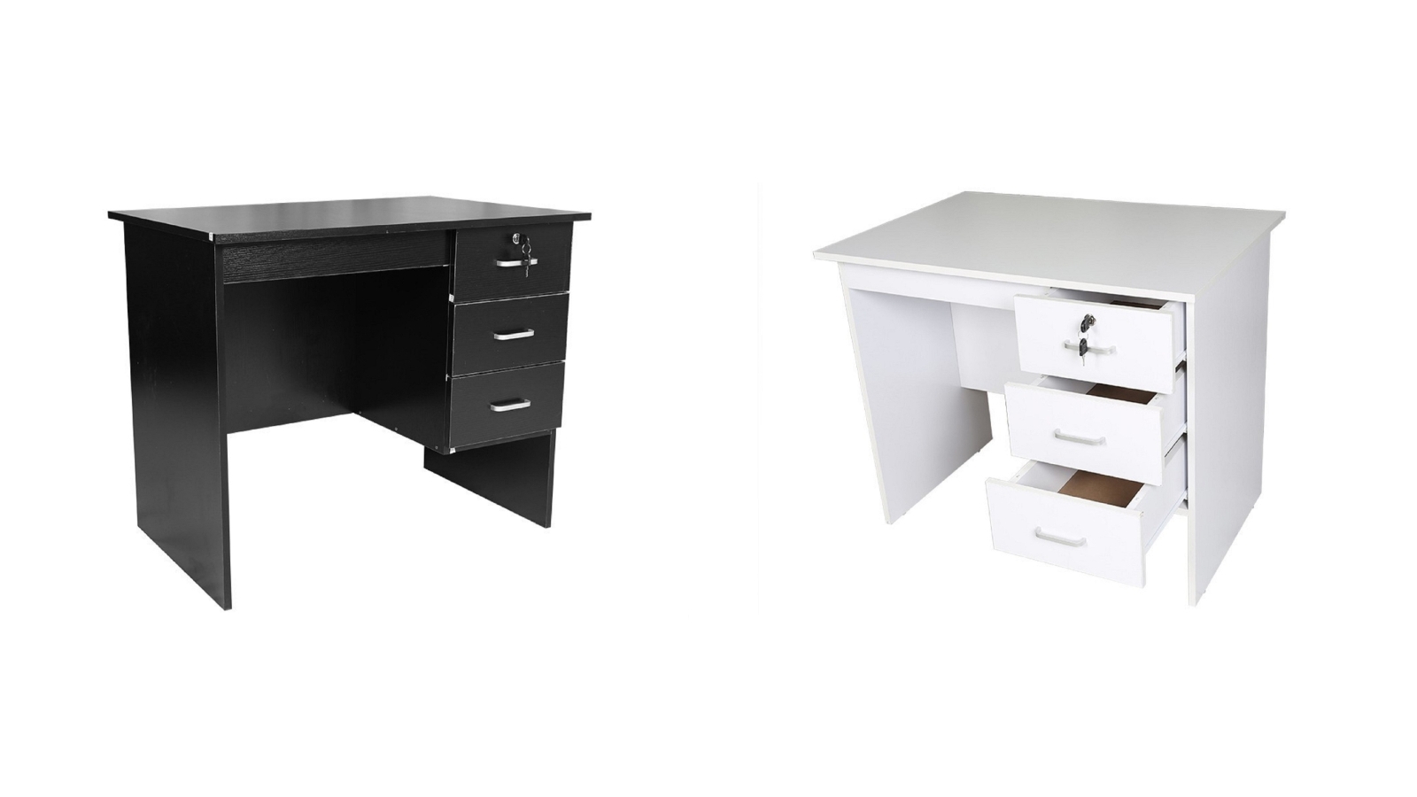 HEQS Laminated Board Redfern 1.2metre Study Desk with 3 Drawers