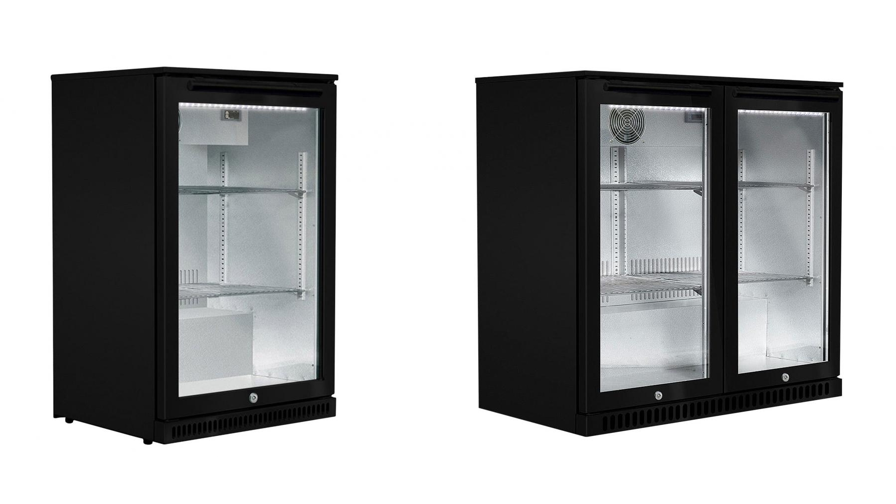 Smart Outdoor Beverage Cooler with Heated Glass