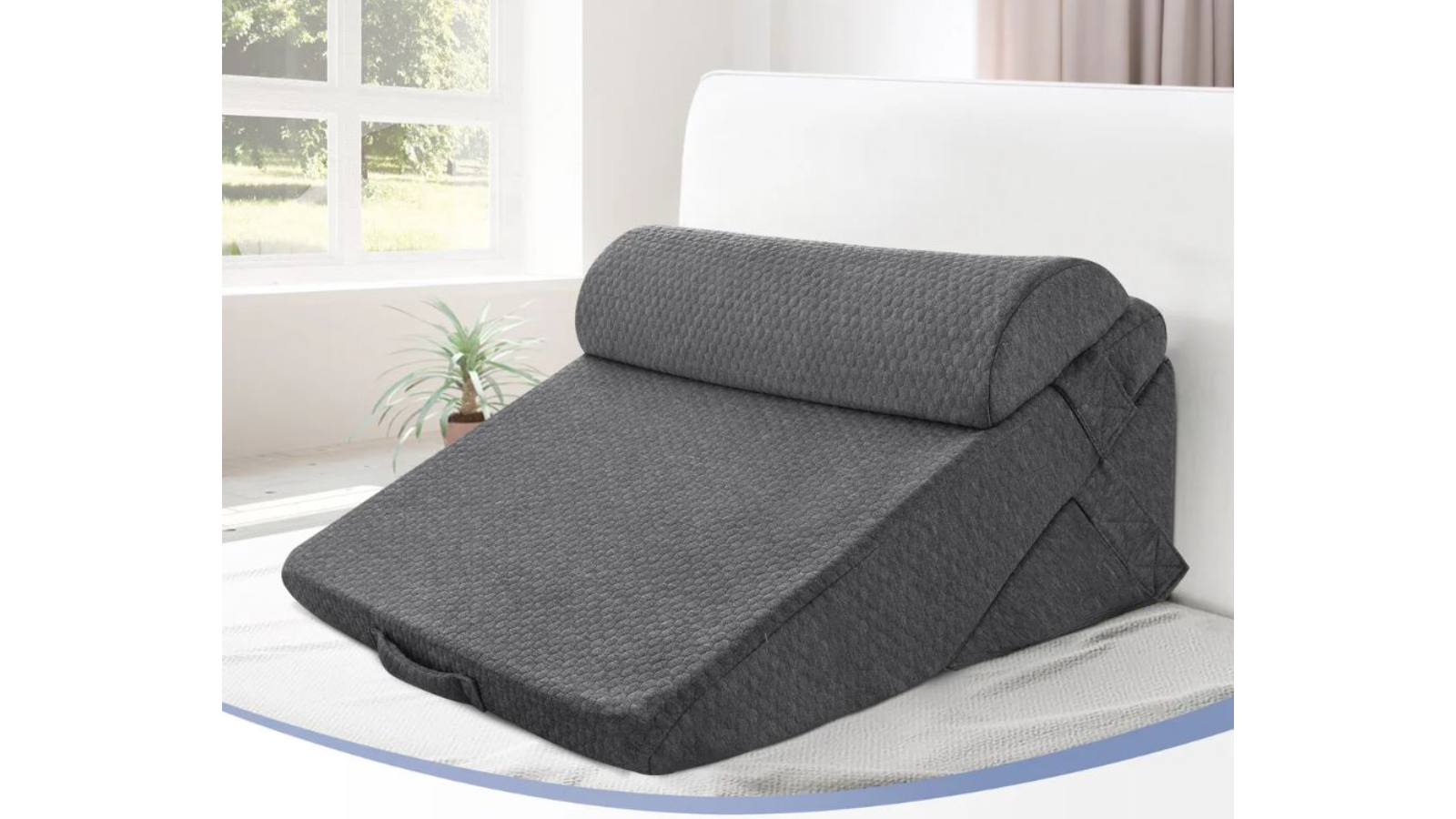 Luxdream Wedge Pillow Triangle Bed Cushion Memory Foam with