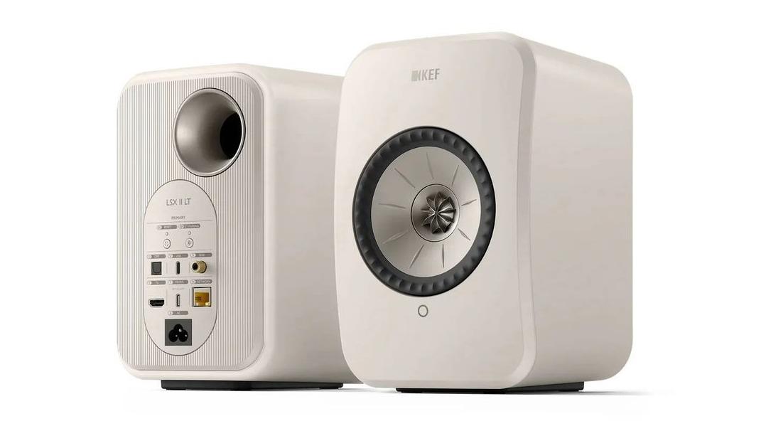 KEF LSX II LT Powered HiFi Speaker - Stone White