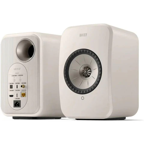 KEF LSX II LT Powered HiFi Speaker - Stone White