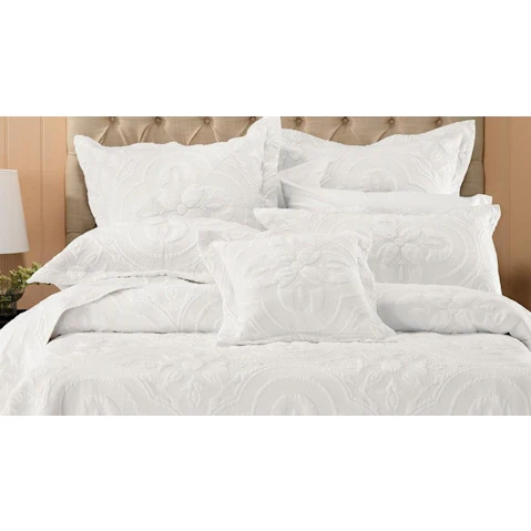 Edna Ivory European Pillowcase