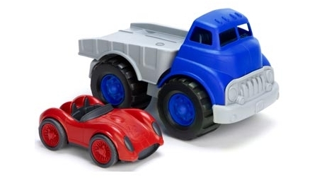 Green Toys Flatbed with Red Race Car