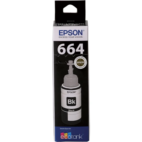 Epson EcoTank T664 Ink Refill Bottle - Black