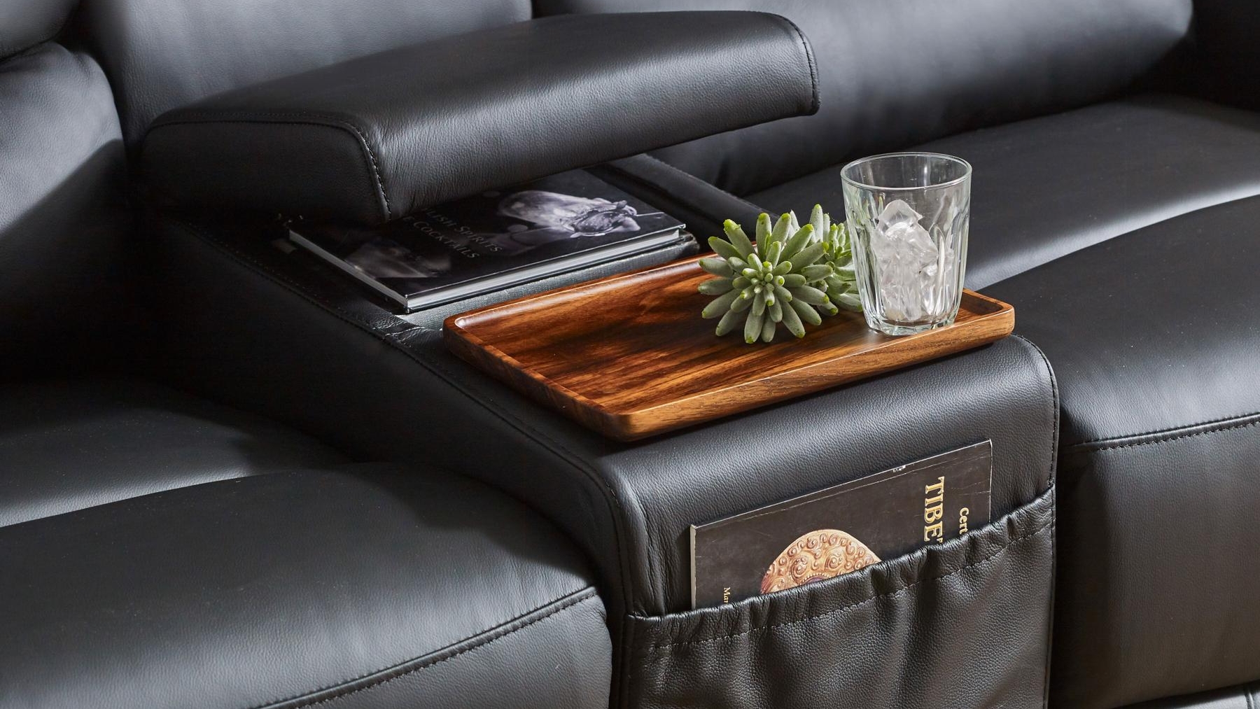 Nevada 2Seater Leather Dual Motor Lift Chair Black Harvey Norman