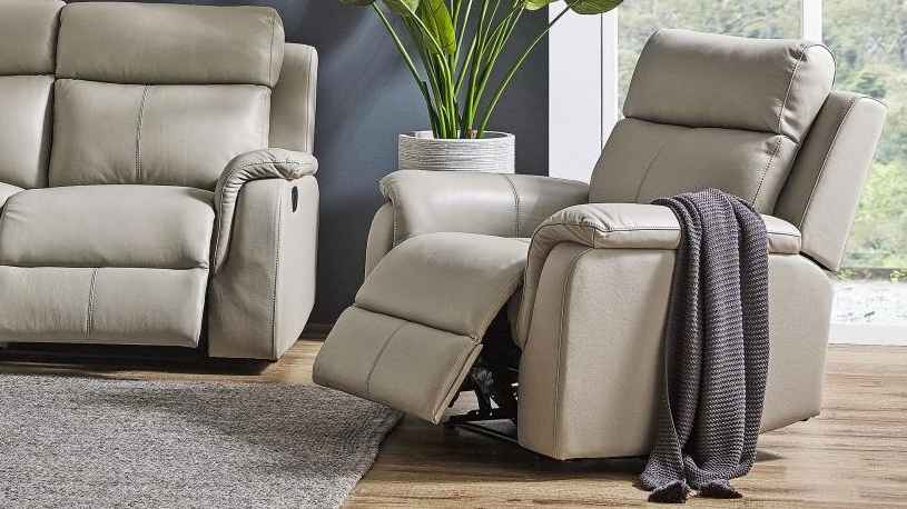 Ascot Leather Recliner Chair Harvey Norman