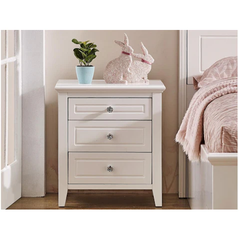 Viola 3-Drawer Bedside Table