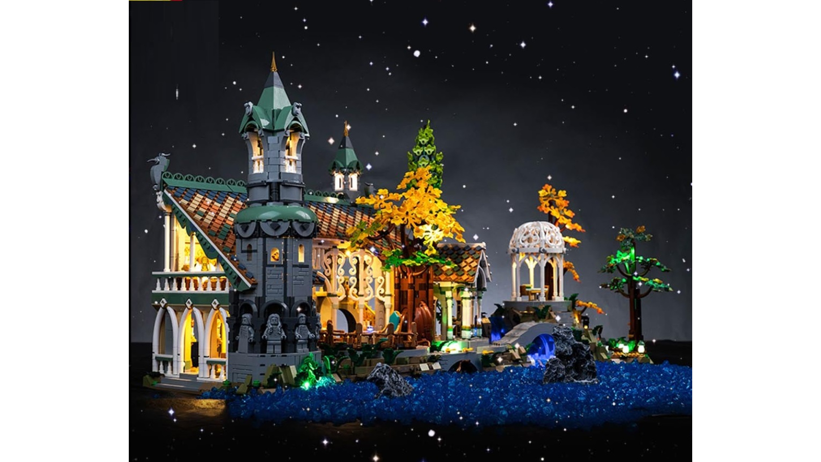 Brick Shine Light Kit for Lego The Lord of the Rings Rivendell 10316 Classic Version