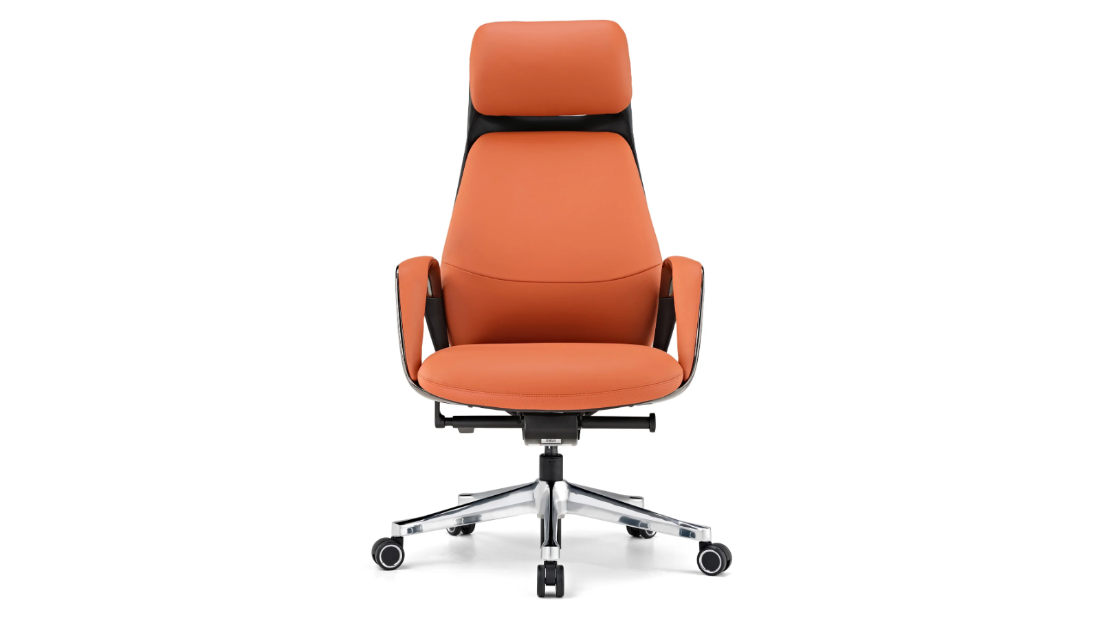 Eureka Ergonomic OC07 Serene Napa Leather Executive Office Chair - Orange