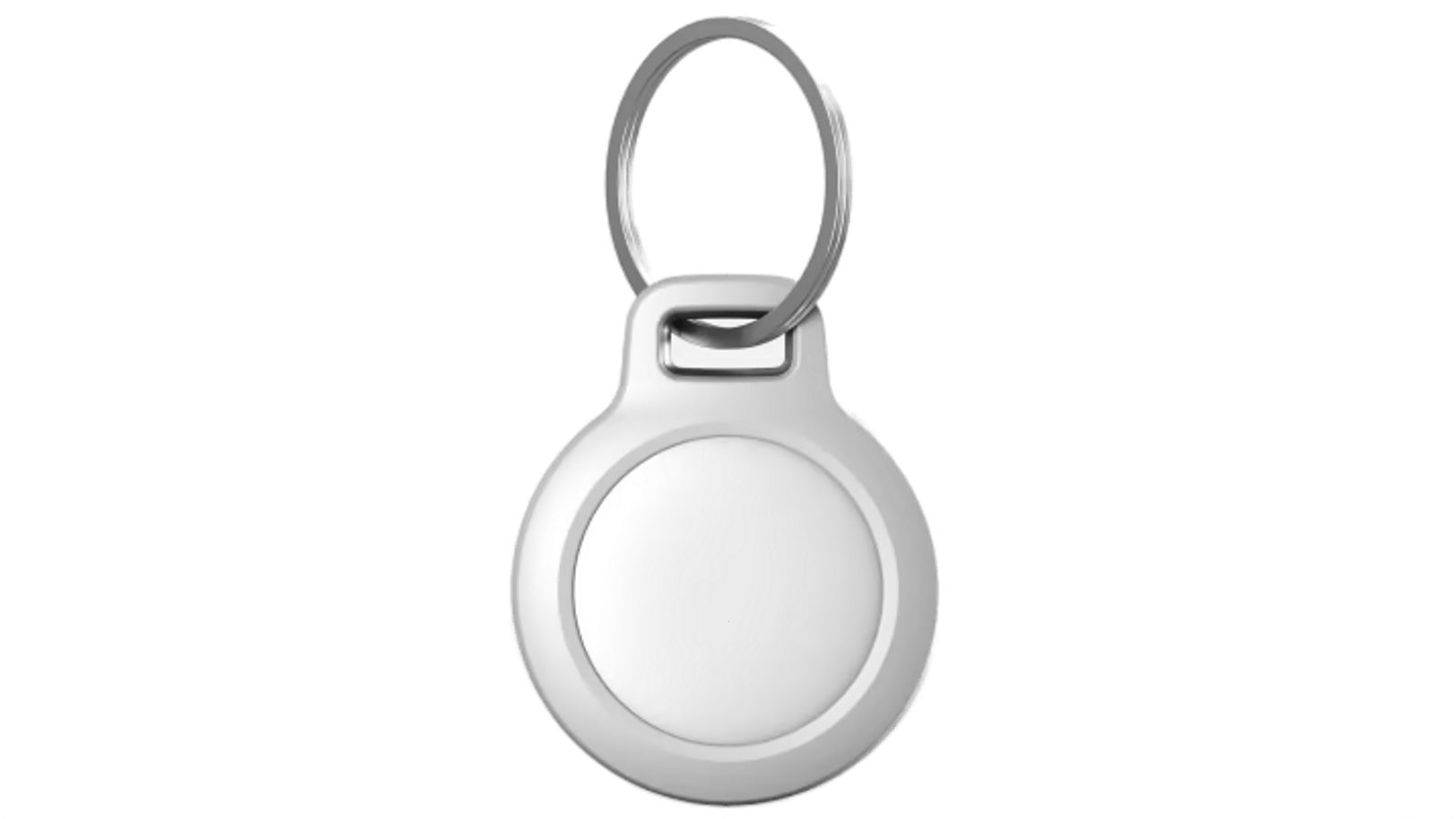 Nomad Rugged Airtag Keychain White Harvey Norman