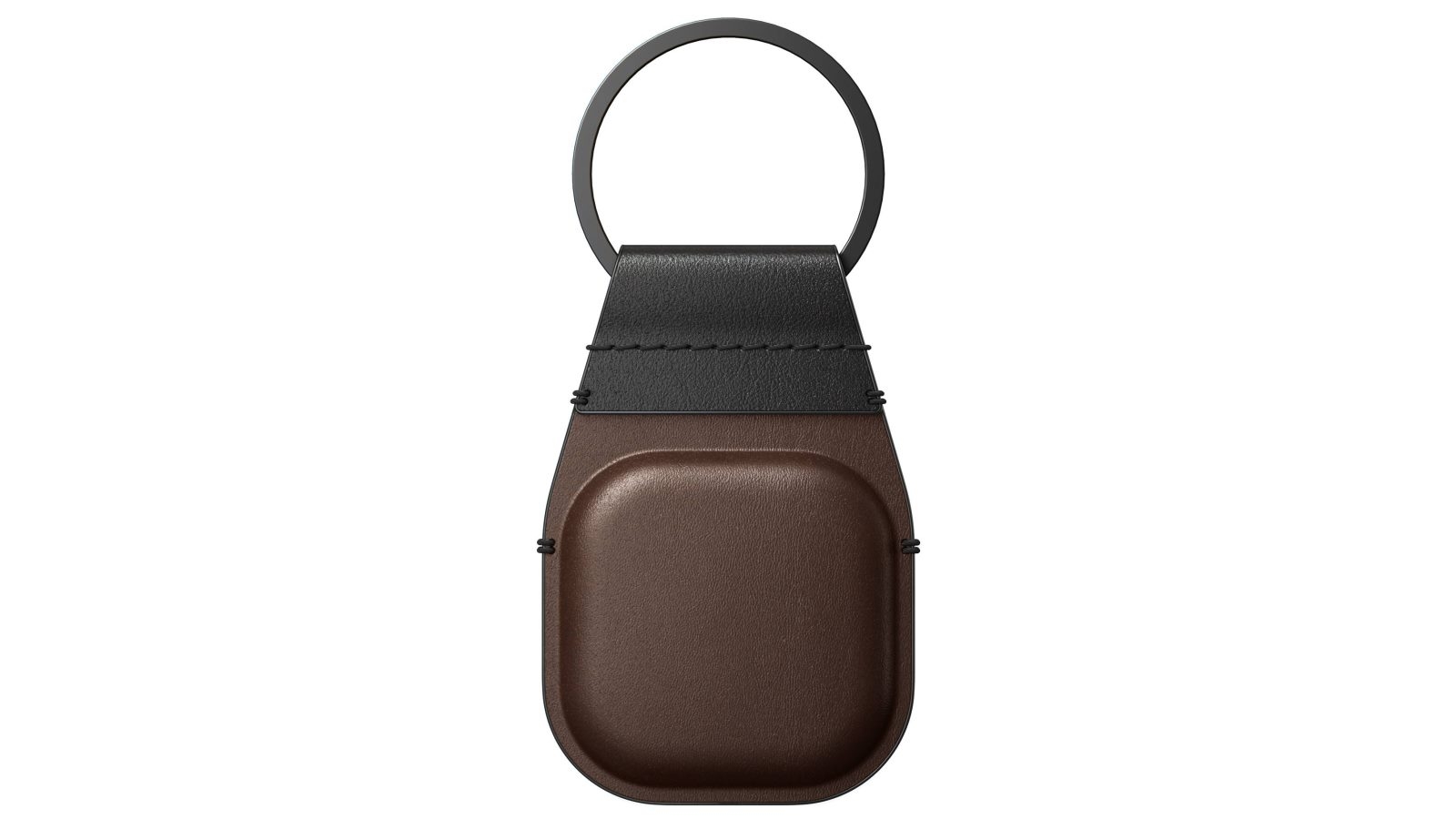 Nomad Horween Leather Airtag Keychain Rustic Brown Harvey Norman