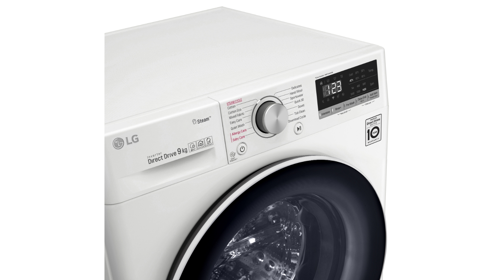 LG Series 5 9kg Front Load Washing Machine with Steam Harvey Norman