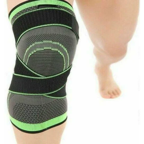 BatteryMate 3D Weaving Knee Brace Breathable Sleeve Support Running Jogging Sports Leg - XXX-Large