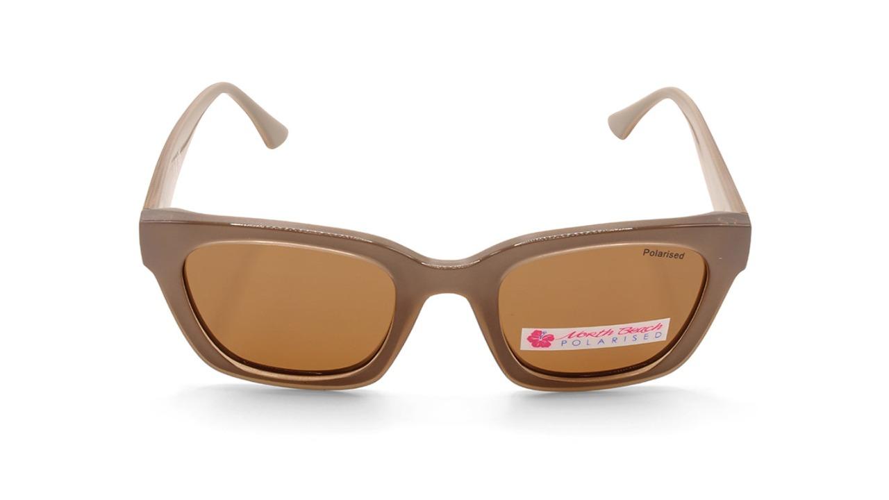 North Beach 70709 Womens Lalani Polarised Sunglasses - Crystal Brown/Brown