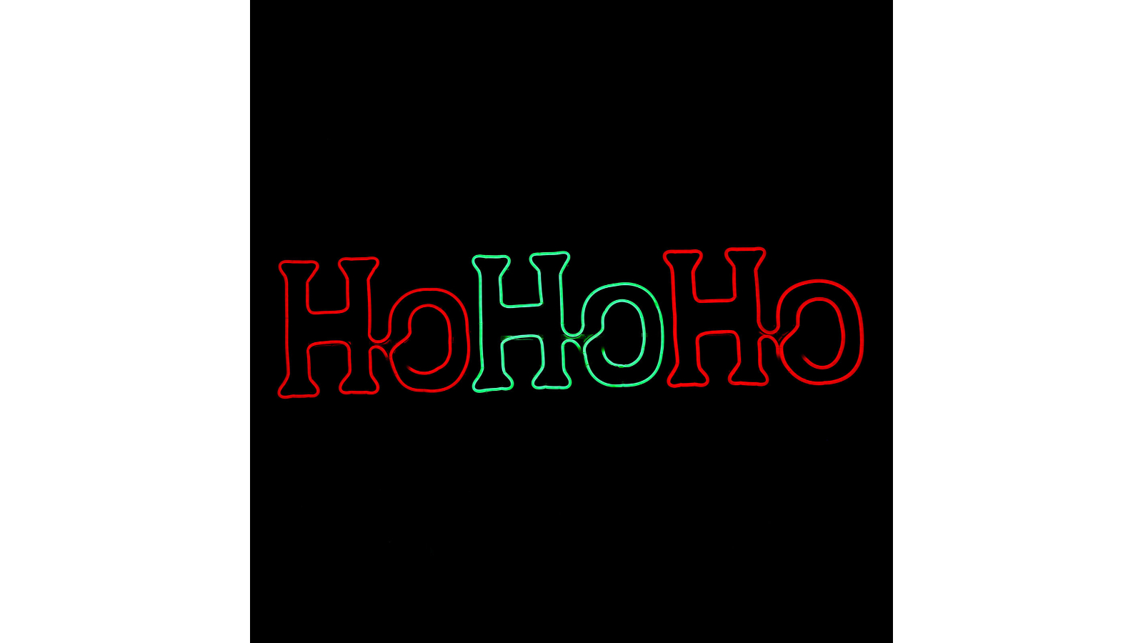 Hisen Ho Ho Ho Neon Rope Light for Christmas Decoration - 150cm