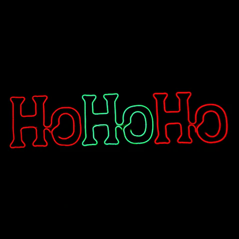 Hisen Ho Ho Ho Neon Rope Light for Christmas Decoration - 150cm