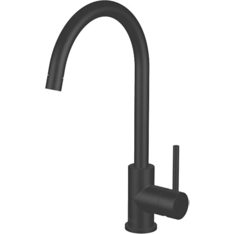 Gareth Ashton Lucia Goose Sidelever Mixer with Knurled Handle - Black