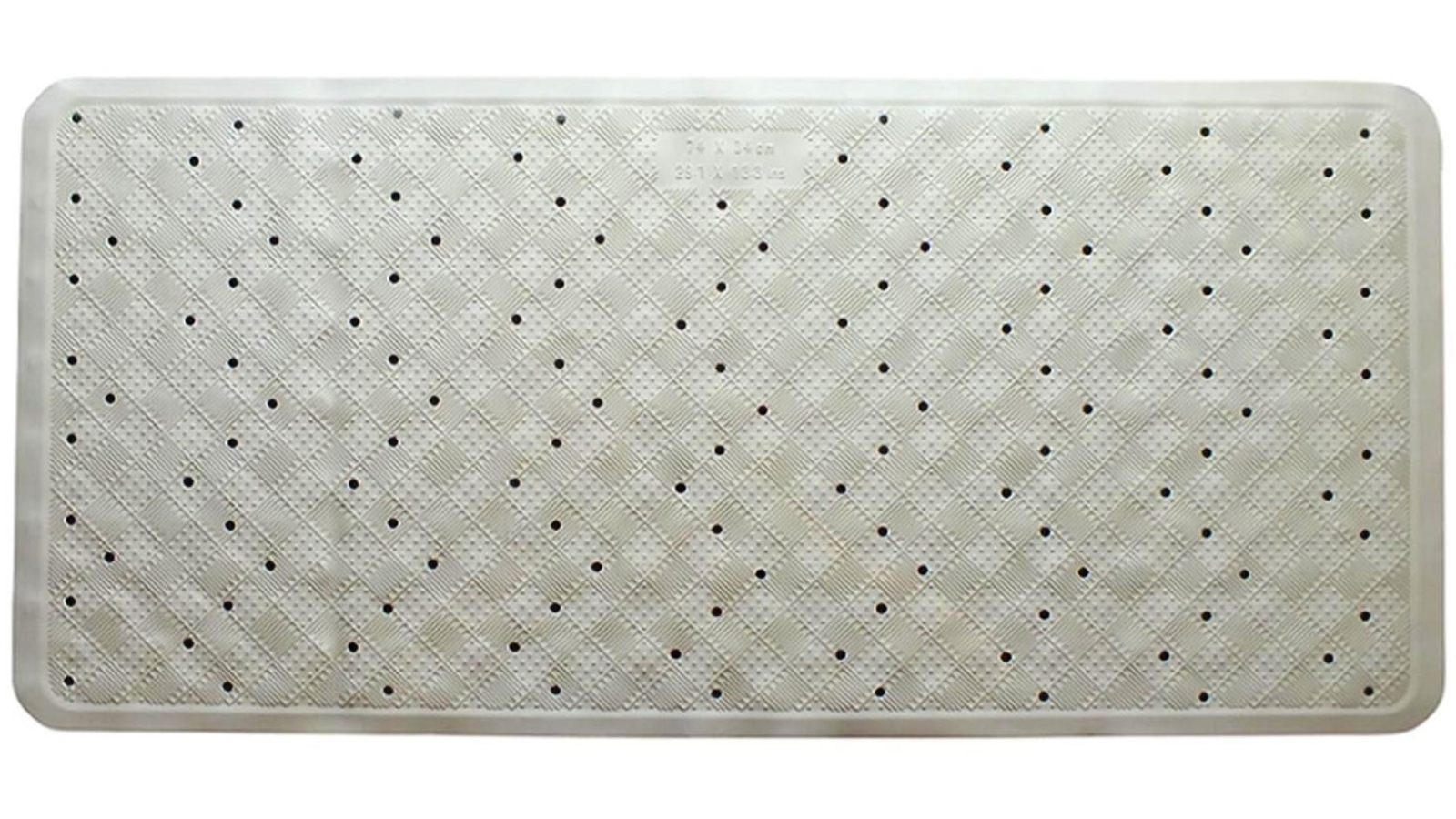 Supertex Rubber Bath Mat White Harvey Norman