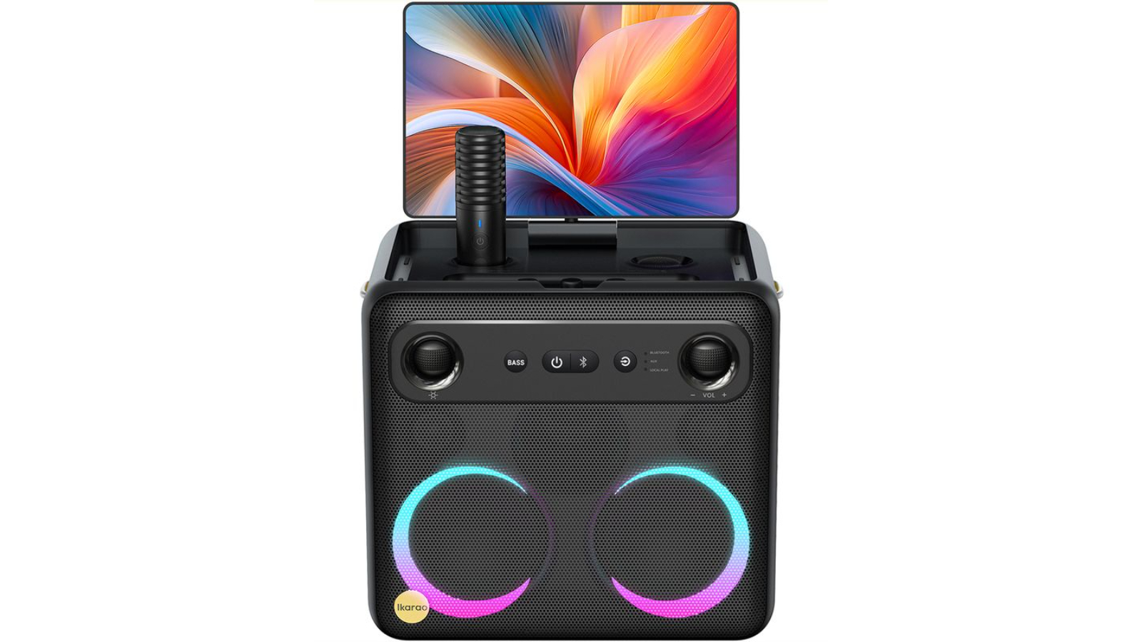 Ikarao Break X2 Portable 600W Karaoke Speaker with 10inch TouchScreen Display