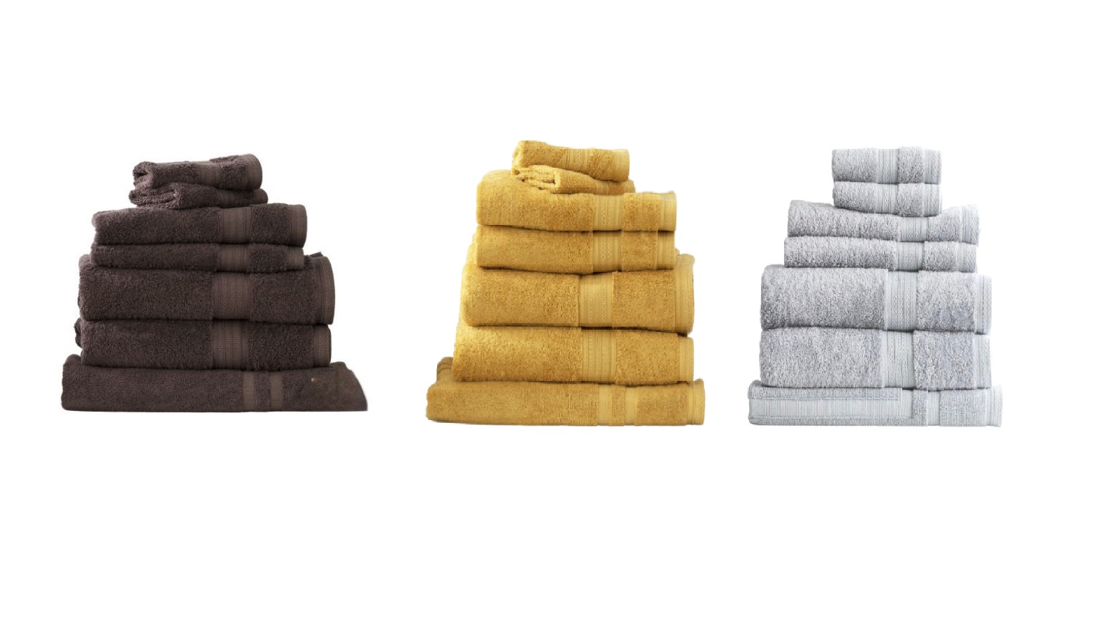 Renee Taylor 7 Piece Stella 650gsm Super Soft Bamboo Cotton Towel