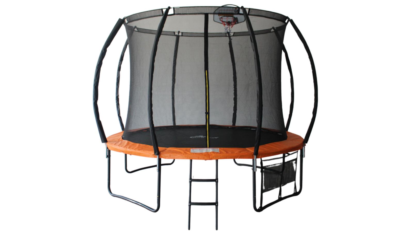 All 4 Kids 10ft Jump Zone Spring Trampoline with Basketball Board